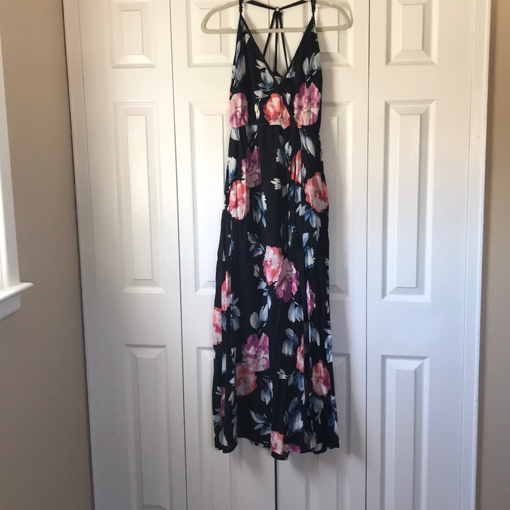 Strappy Floral Maxi Dress